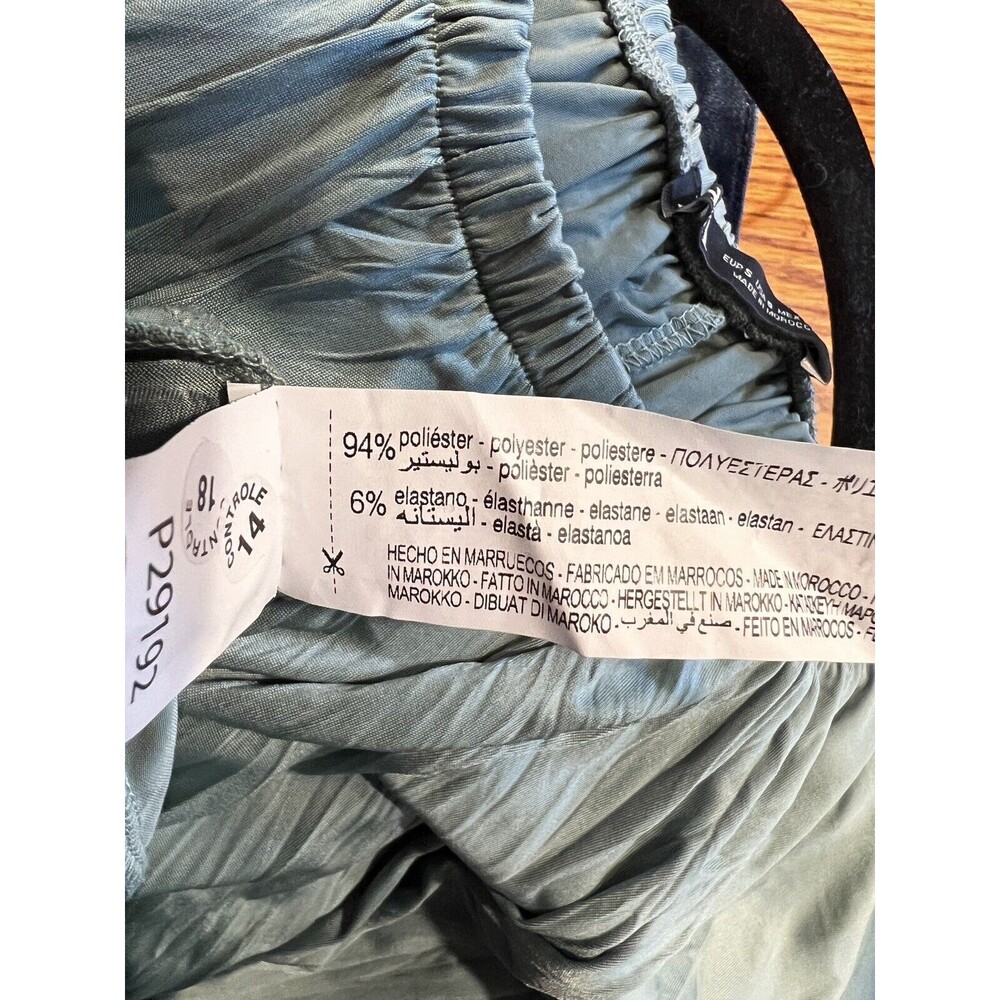 Zara Midi Dress Womens S Satin Wrinkle Effect Asymmetrical Hem Feminine Ethereal - Picture 8 of 9